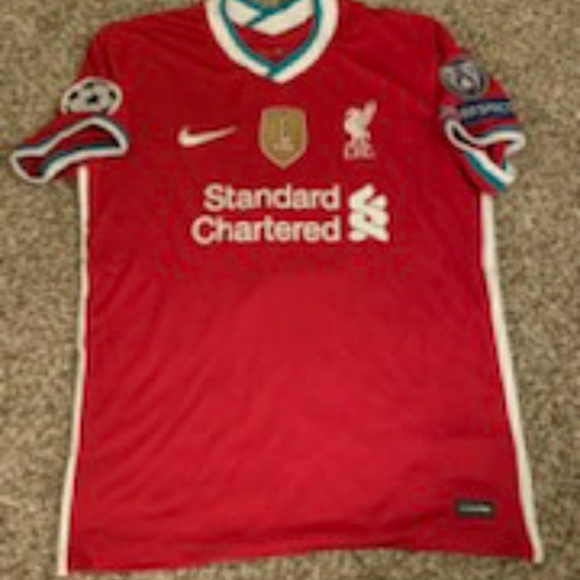 20/21 Liverpool men soccer jersey#11 M.SALAH - Picture 4 of 5